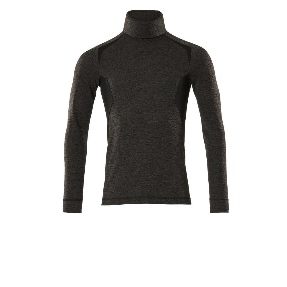Camisola interior funcional, camisola interior funcional leve, antracite escuro/preto