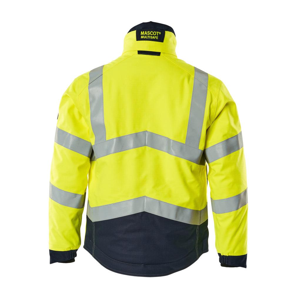Jaqueta de inverno com forro acolchoado Jaqueta Pilot Multisafe, alta visibilidade amarelo/preto-azul