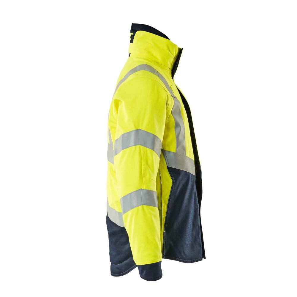 Jaqueta de inverno com forro acolchoado Jaqueta Pilot Multisafe, alta visibilidade amarelo/preto-azul