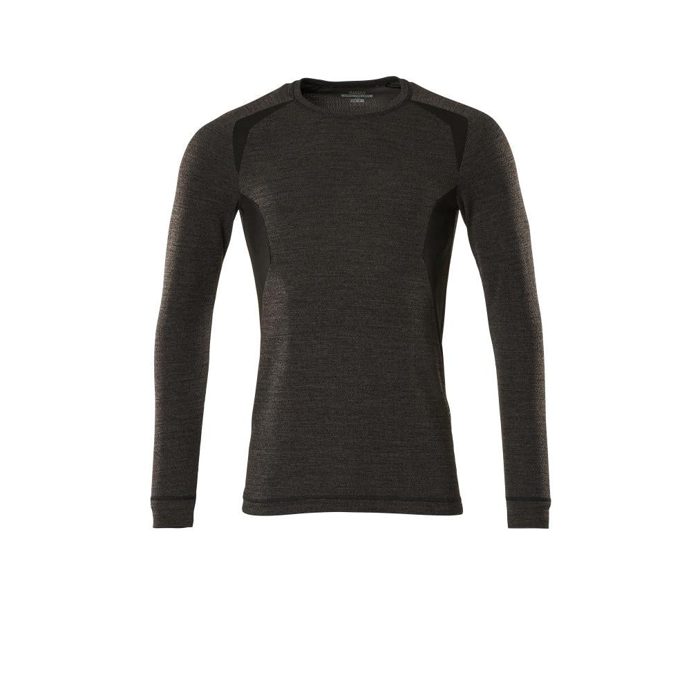 Camisola interior funcional, camisola interior funcional leve, antracite escuro/preto