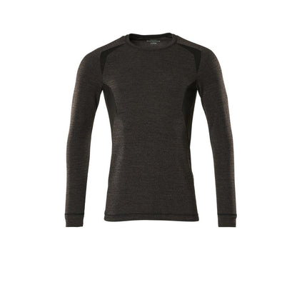 Camisola interior funcional, camisola interior funcional leve, antracite escuro/preto
