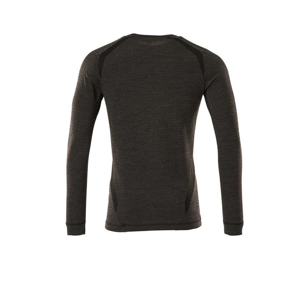 Camisola interior funcional, camisola interior funcional leve, antracite escuro/preto