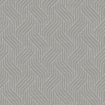 Um padrão geométrico cinza contínuo com chevrons entrelaçados e linhas brancas finas proporciona estrutura - ideal para guardanapos Dunisoft 40 x 40 cm 1/4 dobra da Duni GmbH, que trazem estilo e elegância a qualquer mesa posta.