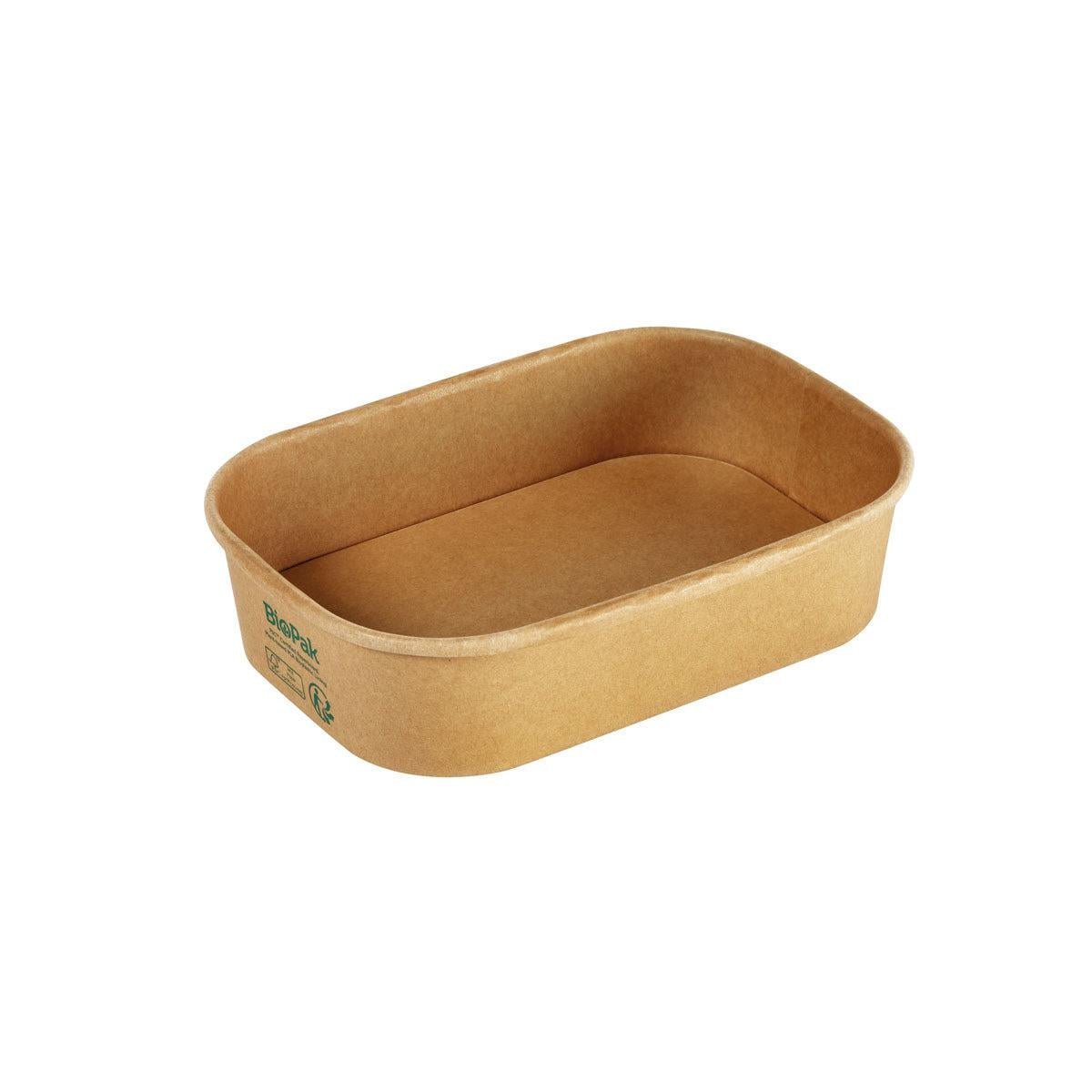 A caixa de cartão BRICK MEDIUM 500 ml da Duni GmbH é um recipiente alimentar retangular marrom FSC/PLA (171x120x43mm, 50 unidades) com cantos ligeiramente arredondados e um pequeno logotipo verde - ideal como embalagem sustentável.