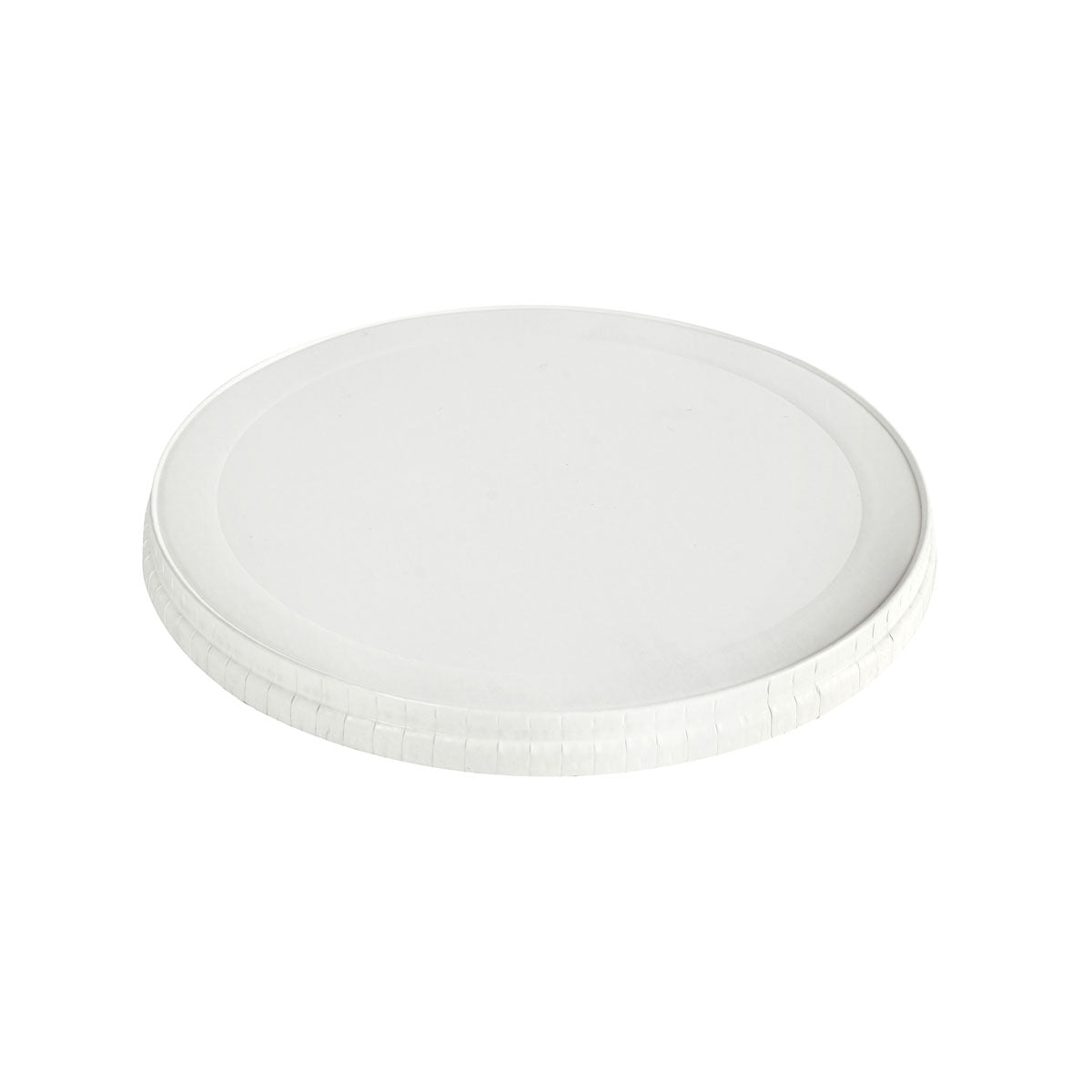 A tampa de cartão Coppa 500 ml branca da Duni GmbH (140x140x11 mm, embalagem com 50 unidades) é o complemento ecológico para um recipiente adequado para soluções de serviço sustentáveis.