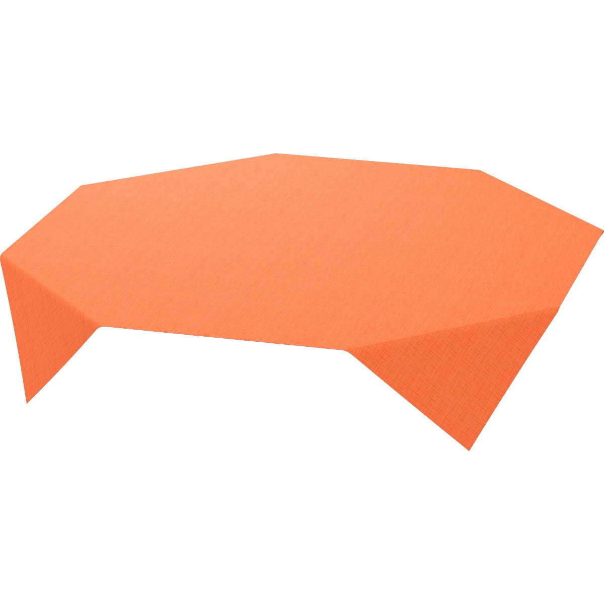 A toalha de mesa Dunisilk MD 84x84 cm Linnea da Duni GmbH em laranja traz um toque de cor e uma estrutura discreta à mesa, destacando-se lindamente de um fundo branco simples. Cada embalagem contém 20 toalhas de alta qualidade.