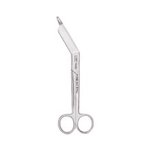 Tesoura de Lister OP, 18 cm, com lâmina curvada em forma de joelho
