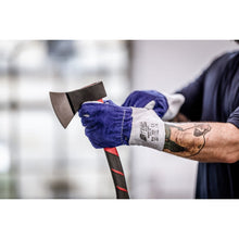 NITRAS CUT F, luvas de proteção contra cortes, cinza / azul