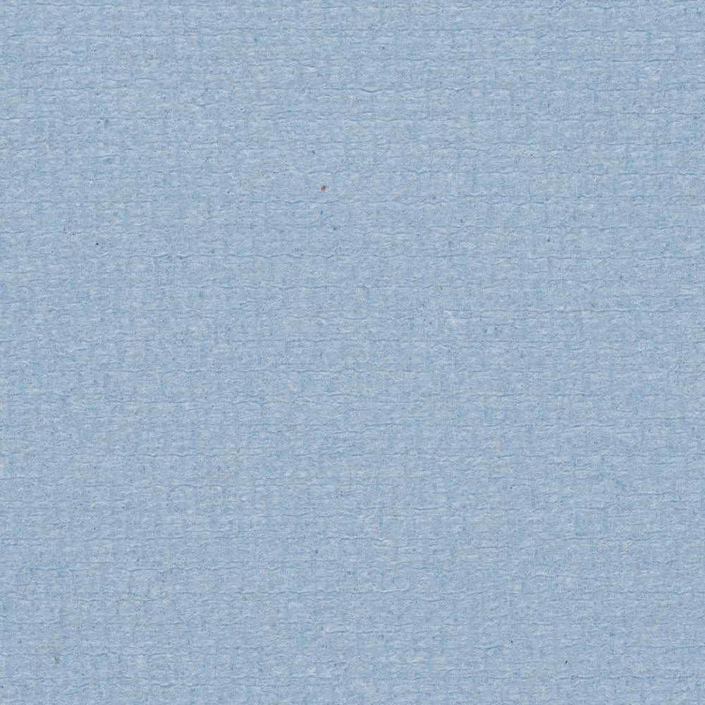 A toalha de papel WypAll® L30 da Kimberly-Clark GmbH em azul com alta capacidade de absorção é ideal para tarefas de limpeza industrial. Rolo grande com 750 toalhas por caixa (1 rolo).