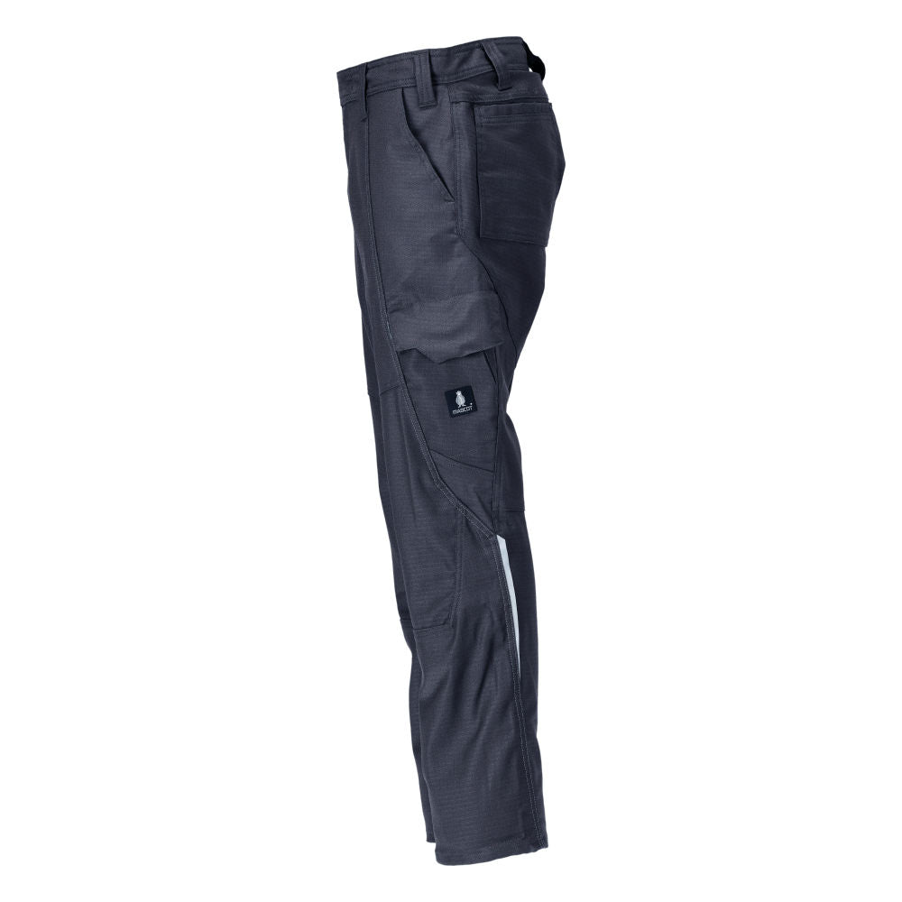 Calças com bolsos nas coxas, calças de algodão+