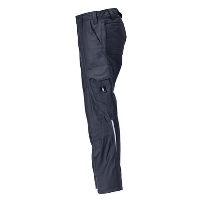 Calças com bolsos nas coxas, calças de algodão+