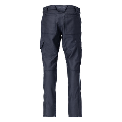 Calças com bolsos nas coxas, calças de algodão+