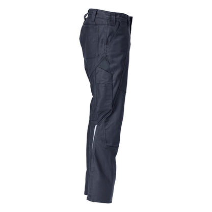 Calças com bolsos nas coxas, calças de algodão+