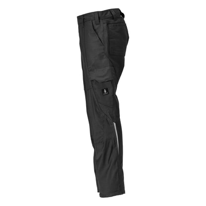 Calças com bolsos nas coxas, calças de algodão+