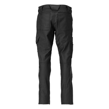 Calças com bolsos nas coxas, calças de algodão+