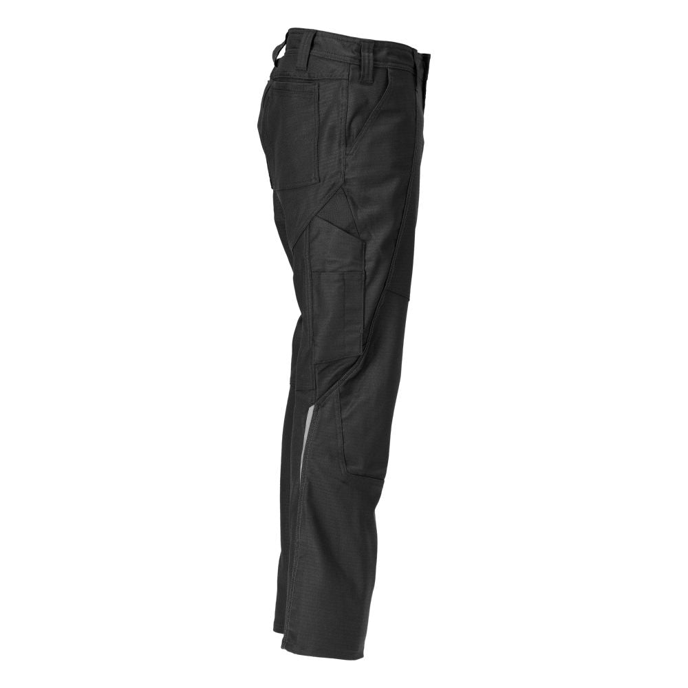 Calças com bolsos nas coxas, calças de algodão+