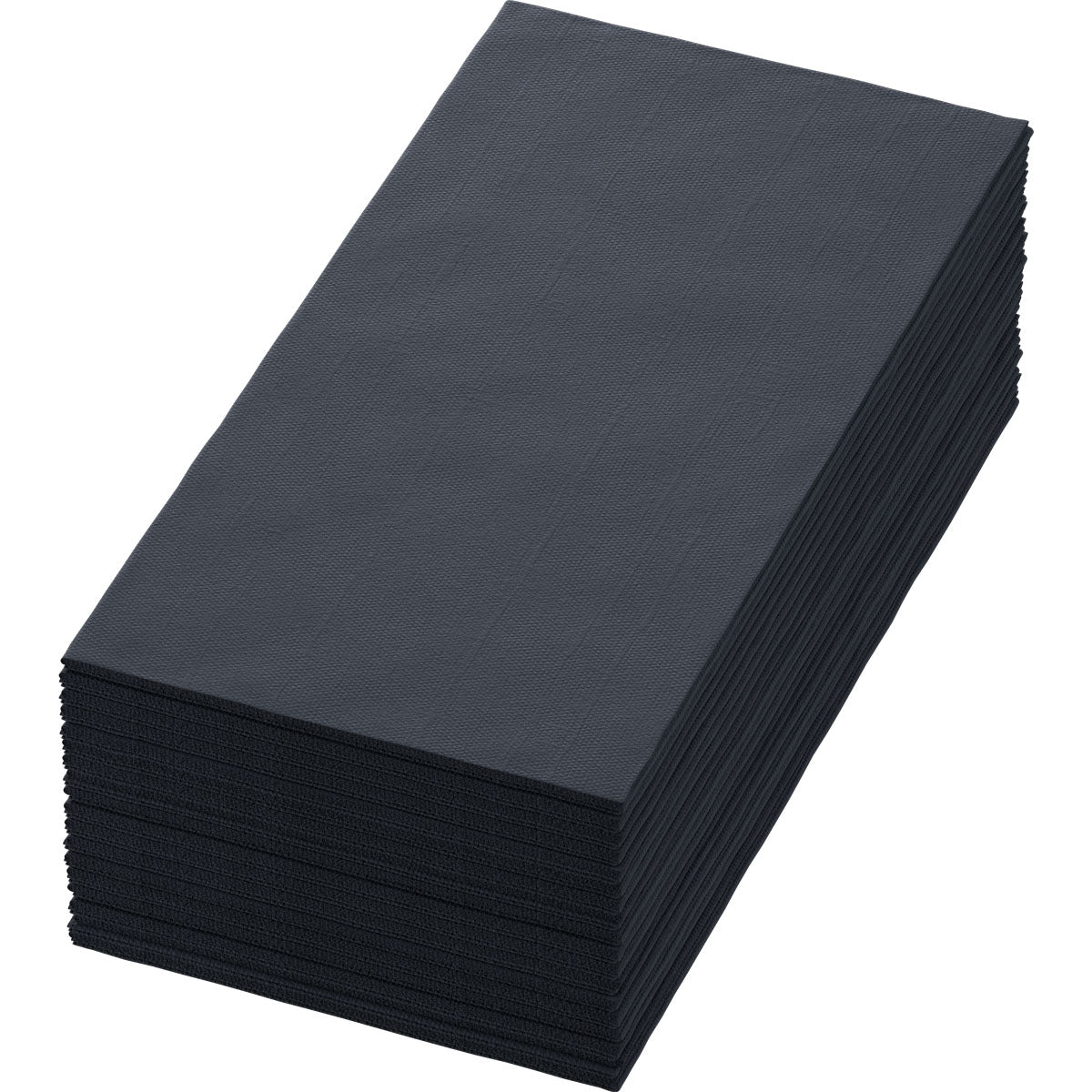 Uma pilha de guardanapos retangulares dobrados Bio-Dunisoft 40 x 40 cm 1/8 Buchfalz da Duni GmbH sobre um fundo branco - estes guardanapos ecológicos são uma escolha estilosa e sustentável.