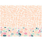 Os conjuntos Bio-Dunicel 30x40 Ocean Pebbles da Duni GmbH apresentam um design abstrato com formas de pêssego arredondadas e acentos rosa, verde, azul e cinza brilhantes sobre branco. Perfeito como conjuntos de mesa decorativos. Embalagem com 100 peças.