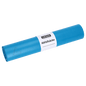Um rolo de sacos de lixo EMIL DEISS KG (GmbH + Co.) 20713 575x1000 mm Tipo 60 azul, pacote com 25 unidades, com etiqueta branca em fundo branco - ideal para eliminação de resíduos.