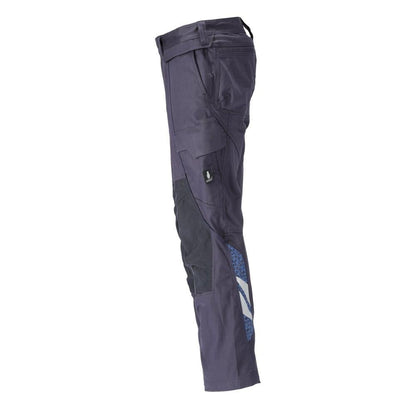 Calças, bolsos nos joelhos, stretch, calças de algodão