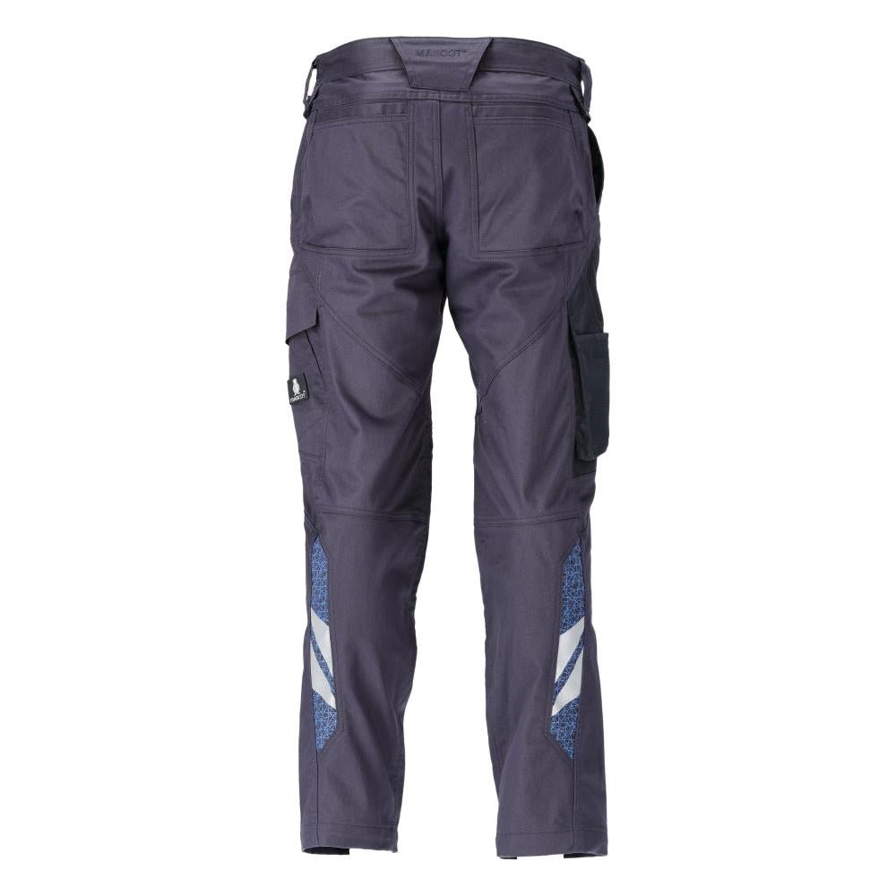 Calças, bolsos nos joelhos, stretch, calças de algodão