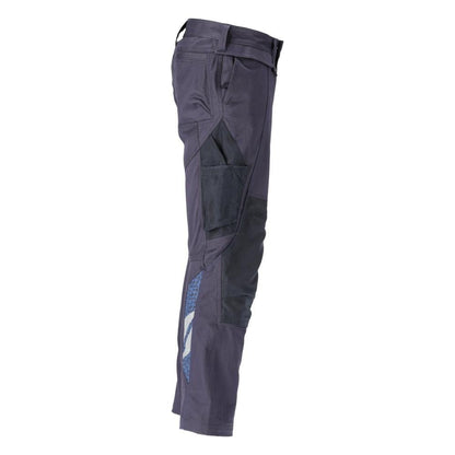 Calças, bolsos nos joelhos, stretch, calças de algodão