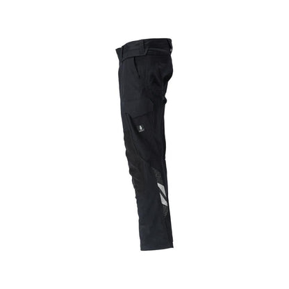 Calças, bolsos nos joelhos, stretch, calças de algodão