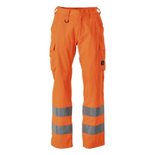 Calças, bolsos nas coxas, calças lisas