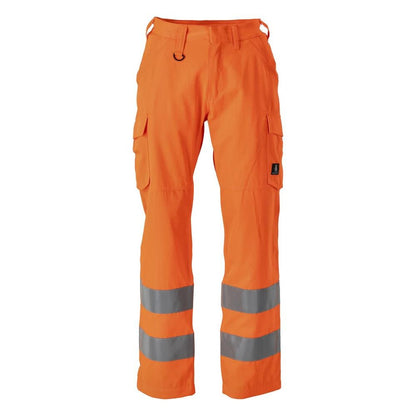 Calças, bolsos nas coxas, calças lisas