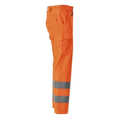 Calças, bolsos nas coxas, calças lisas