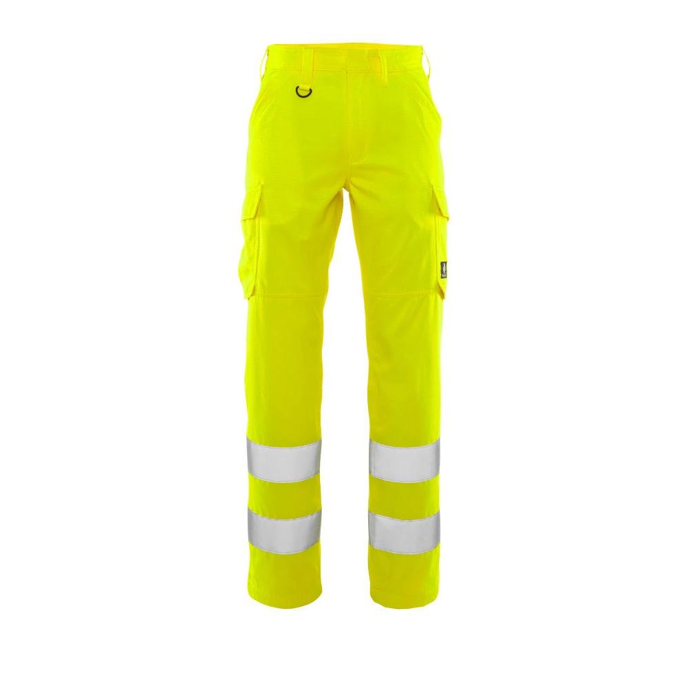 Calças, bolsos nas coxas, calças lisas