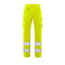 Calças, bolsos nas coxas, calças lisas