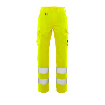 Calças, bolsos nas coxas, calças lisas