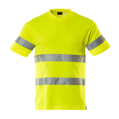 T-shirt, decote em V, t-shirt de corte moderno