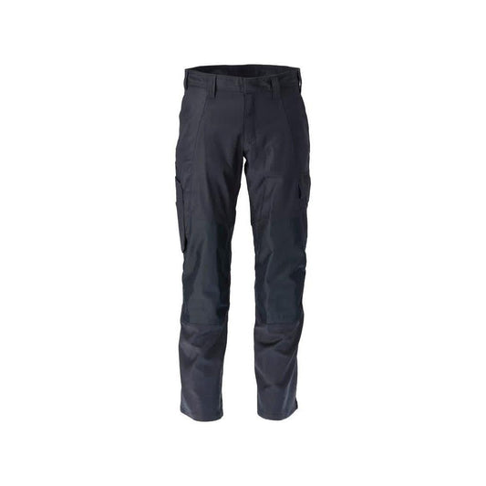 Calças com bolsos nos joelhos, calças de algodão+
