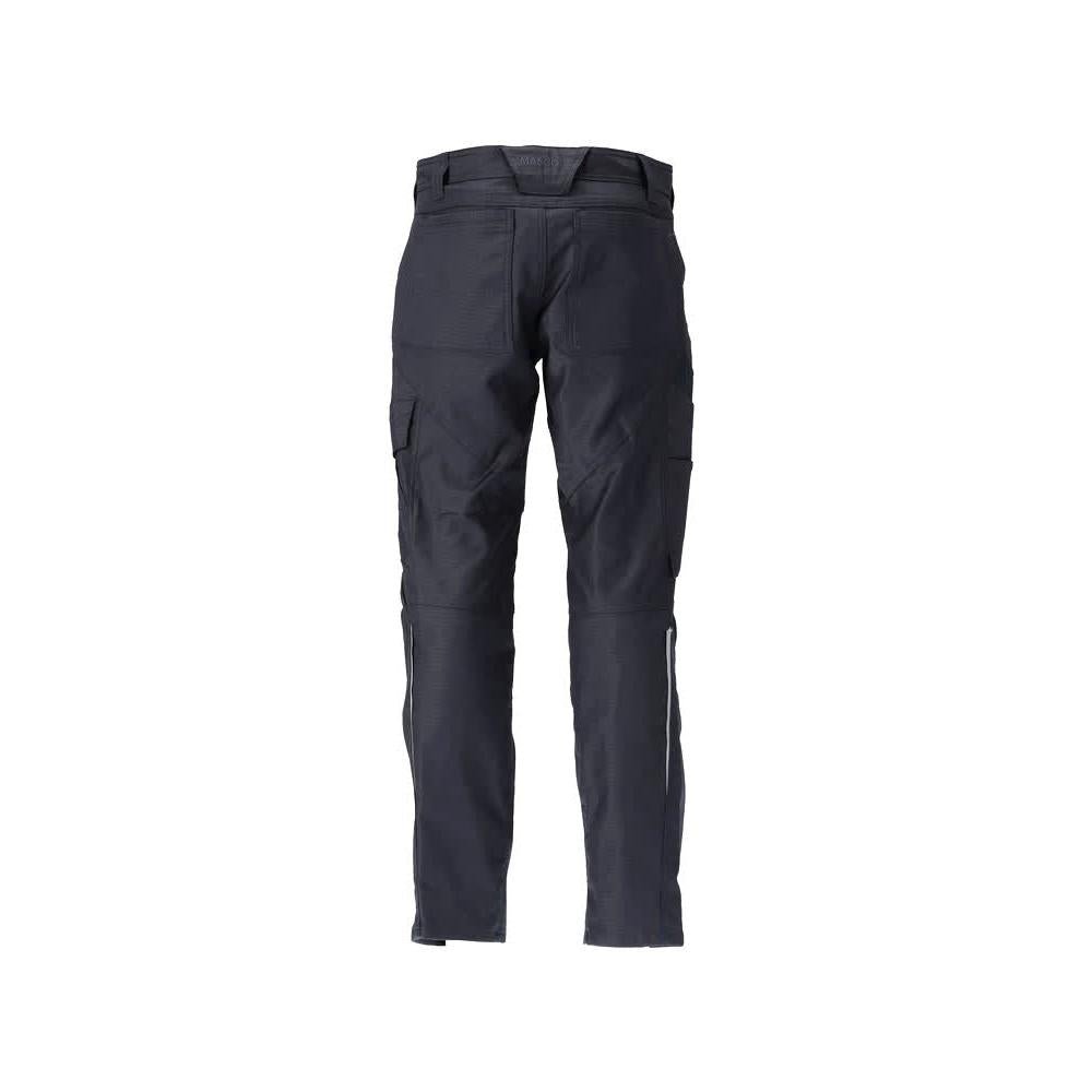 Calças com bolsos nos joelhos, calças de algodão+