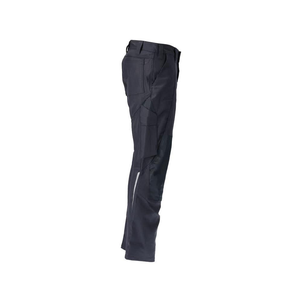 Calças com bolsos nos joelhos, calças de algodão+