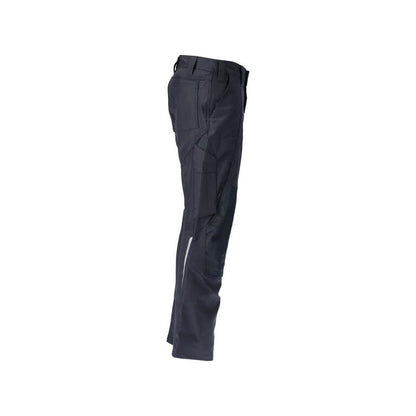 Calças com bolsos nos joelhos, calças de algodão+