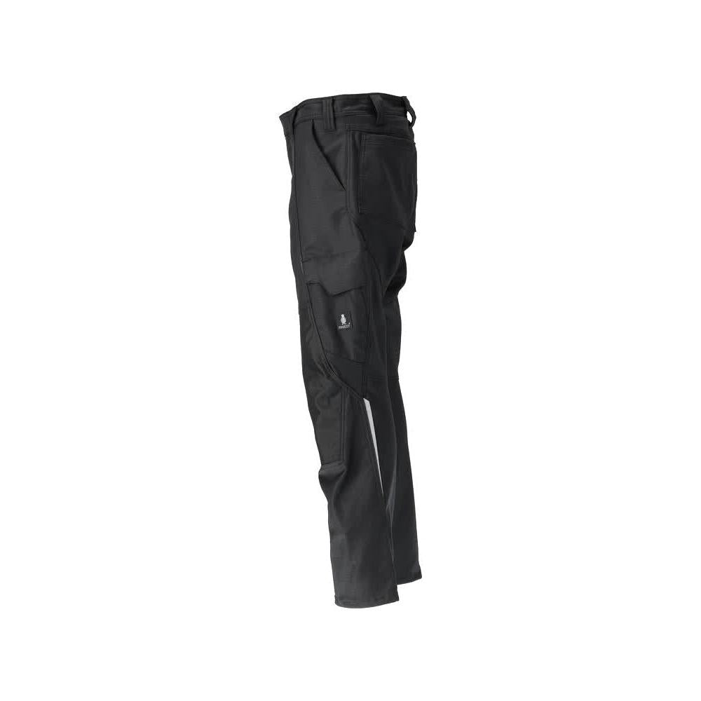 Calças com bolsos nos joelhos, calças de algodão+