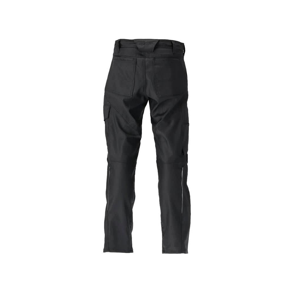 Calças com bolsos nos joelhos, calças de algodão+