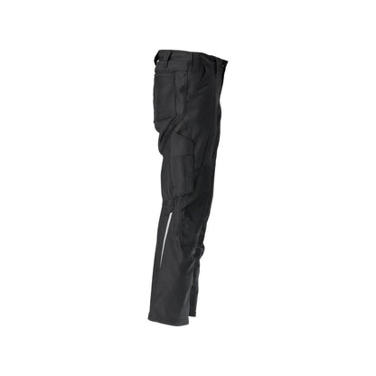 Calças com bolsos nos joelhos, calças de algodão+
