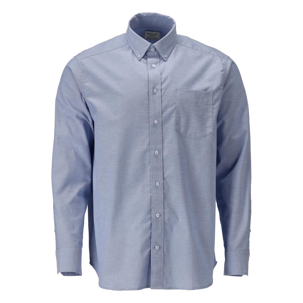 Camisa, corte clássico, stretch, azul claro