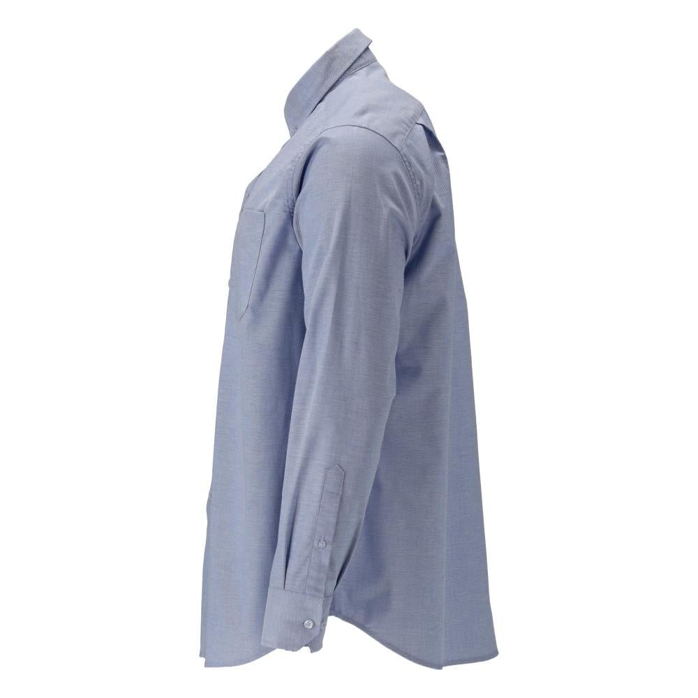 Camisa, corte clássico, stretch, azul claro