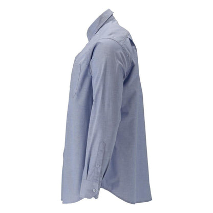 Camisa, corte clássico, stretch, azul claro