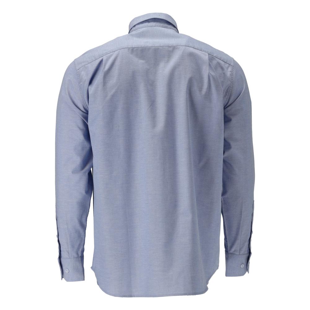 Camisa, corte clássico, stretch, azul claro