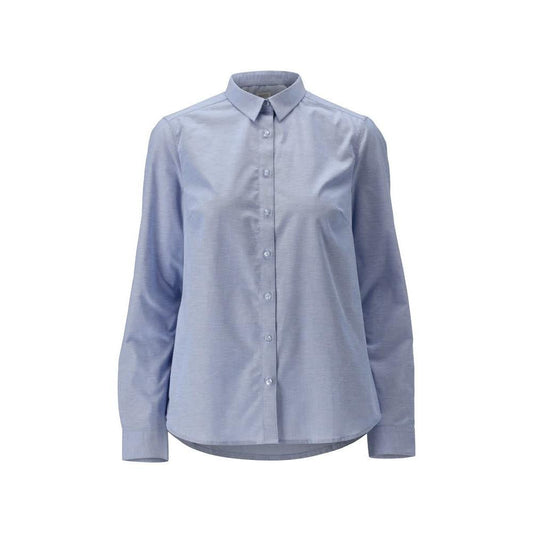 Camisa, corte clássico feminino, blusa feminina stretch, azul claro
