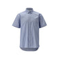 Camisa, manga curta, caimento moderno, stretch, azul claro
