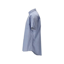 Camisa, manga curta, caimento moderno, stretch, azul claro