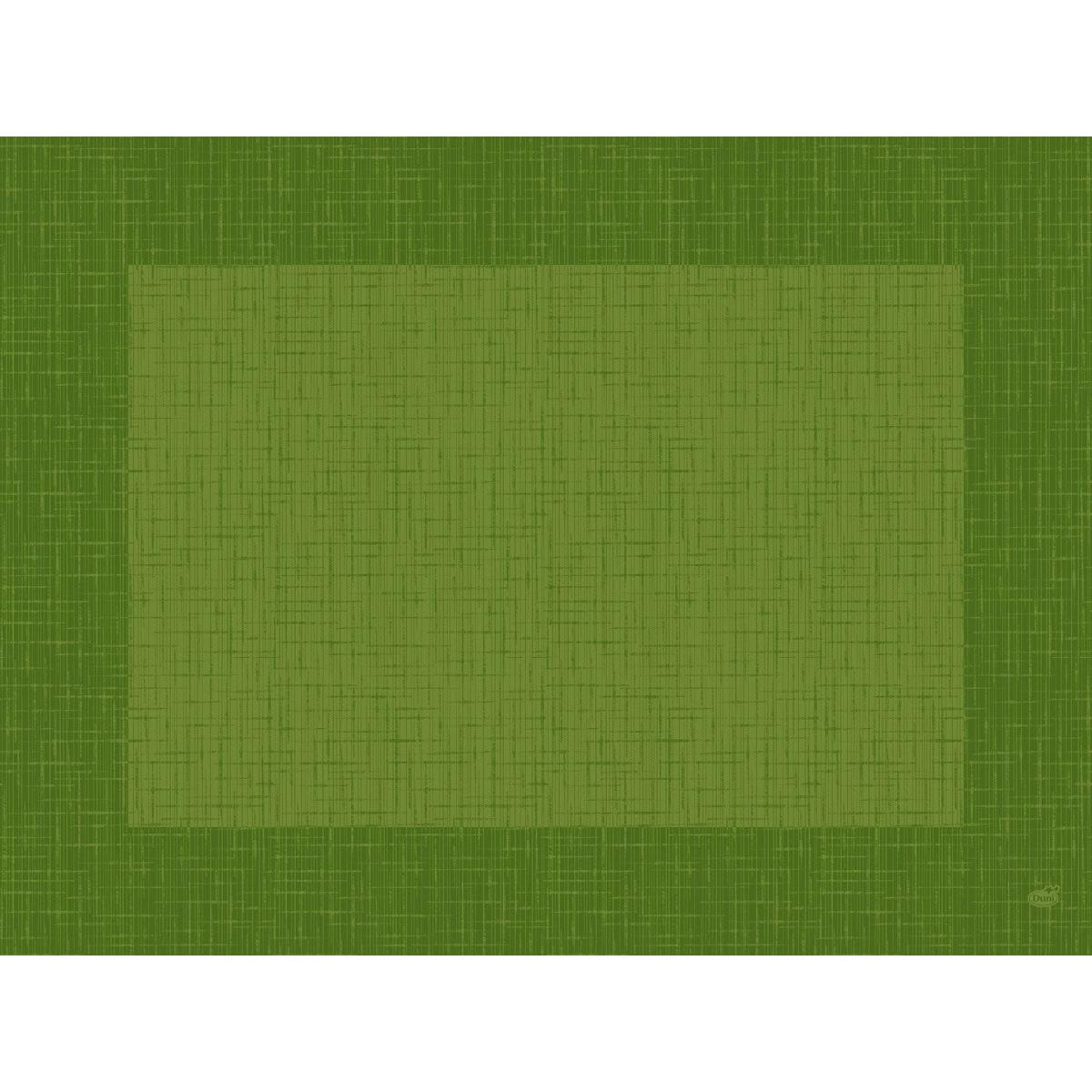 Os conjuntos Bio-Dunicel 30x40 Linnea Verde Folha da Duni GmbH são conjuntos de mesa ecológicos em verde claro suave com borda verde escura e estrutura cruzada discreta - ideal para mesas elegantes. Embalagem com 100 unidades.