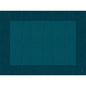 Um conjunto de mesa Duni GmbH Bio-Dunicel 30x40 Linnea ocean teal, biodegradável e elegante, com um padrão de hachura fina e borda escura - perfeito para um ambiente de mesa sustentável. Embalagem com 100 unidades.